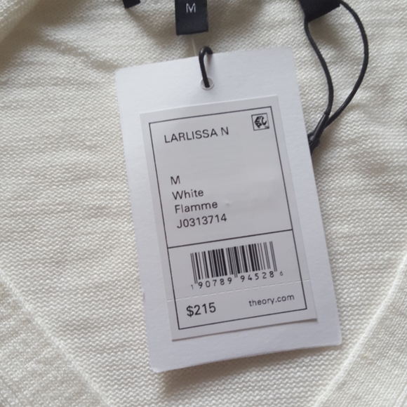 THEORY NWT Larlissa Lightweight V-Neck Swe… - Picture 10 of 15